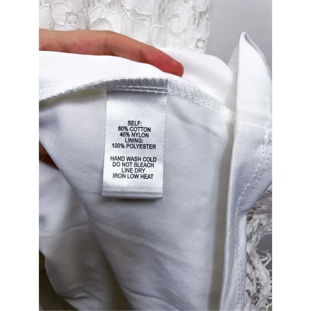 Lulu’s‎ Romantic Heart White Lace Off-the-Shoulder Maxi Dress